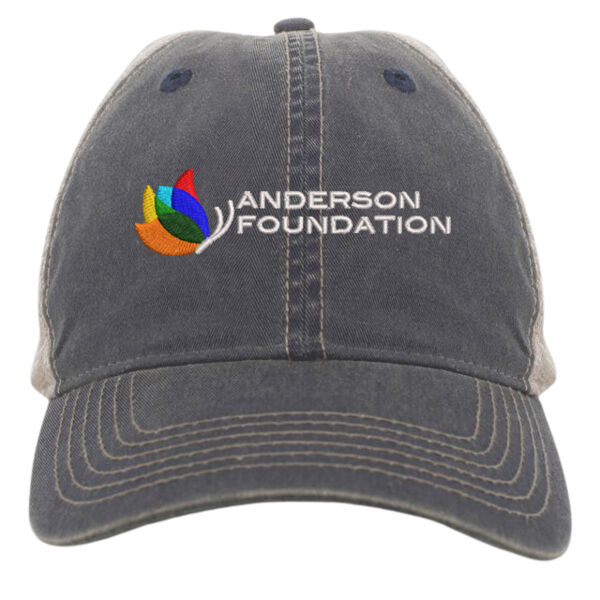 Vintage Trucker Snapback Cap  - Embroidered Logo Thumbnail