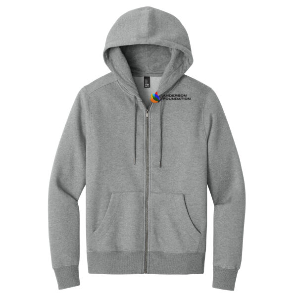 District Perfect Weight Fleece Full-Zip Hoodie  - Embroidered Logo Thumbnail