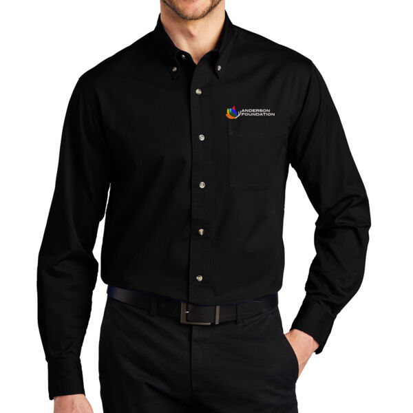 Port Authority Long Sleeve Twill Shirt - Embroidered Logo Thumbnail
