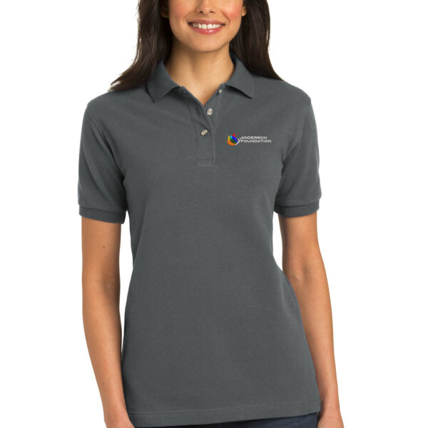 Port Authority Ladies Heavyweight Cotton Pique Polo - Embroidered Logo Thumbnail