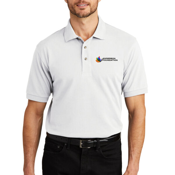 Port Authority Heavyweight Cotton Pique Polo - Embroidered Logo Thumbnail