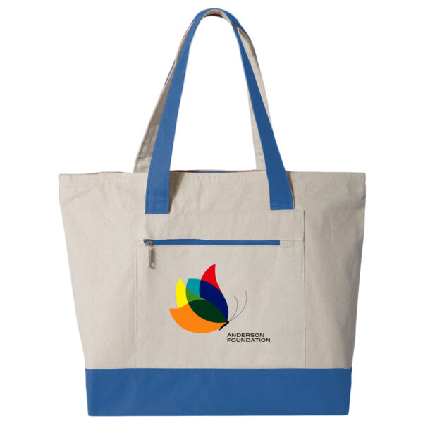 Q-Tees - 19L Zippered Tote - Printed Logo Thumbnail