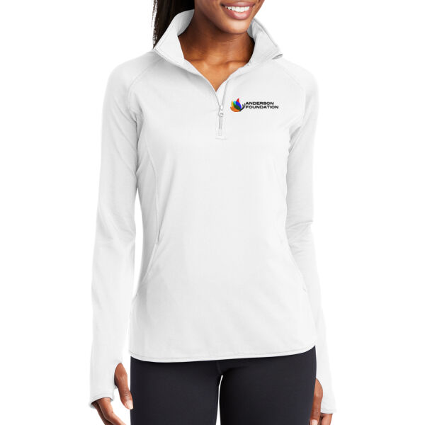 Sport-Tek Ladies Sport-Wick Stretch 1/2 Pullover  - Embroidered Logo Thumbnail