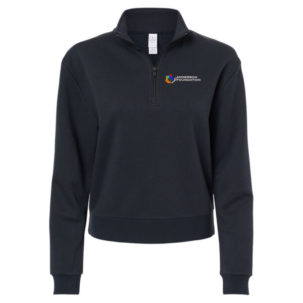 Alternative Women's Eco cozy Fleece Quarter-Zip Sweatshirt  - Embroidered Logo Thumbnail