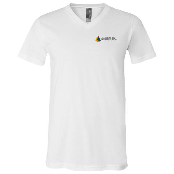 BELLA + CANVAS - Jersey V-Neck Tee - Printed Logo Thumbnail