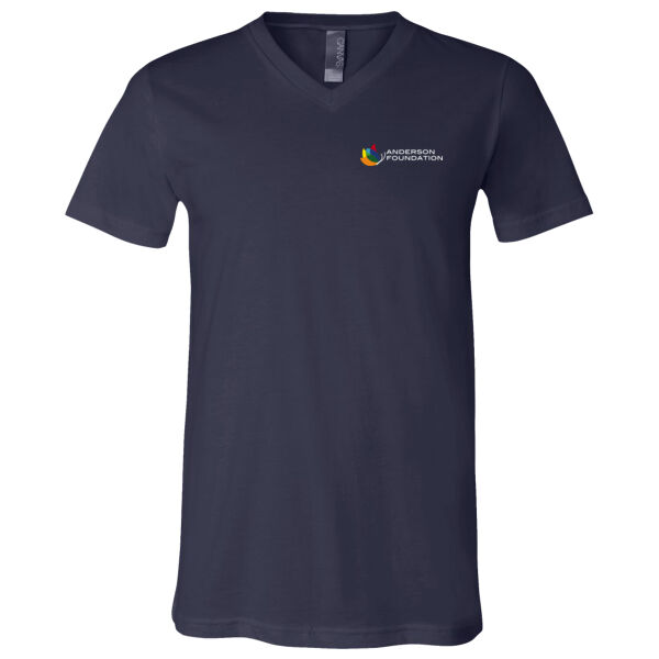 BELLA + CANVAS - Jersey V-Neck Tee - Printed Logo Thumbnail