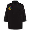 Ten Pearl Button Black Chef Coat Thumbnail